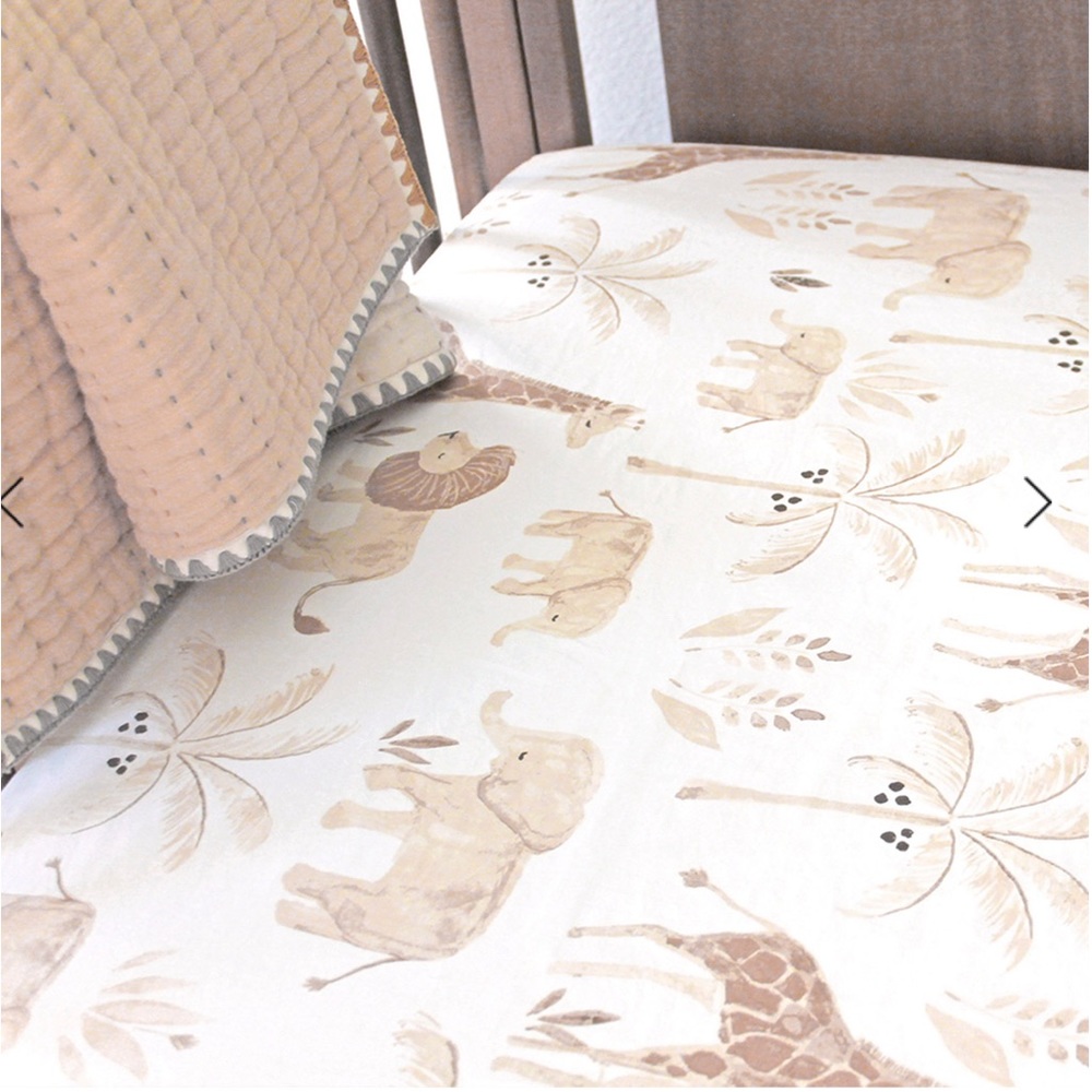 Crane Baby Crib Sheets - Safari NEW